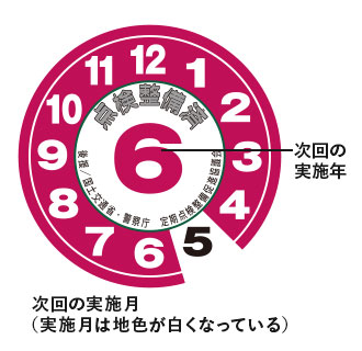 点検整備済みステッカー